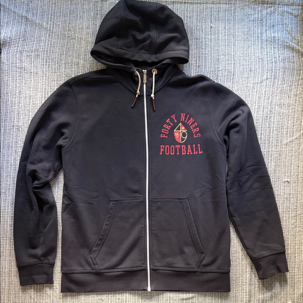 SF San Francisco 49ers Nike Black NFL Logo Zip Up Hoodie